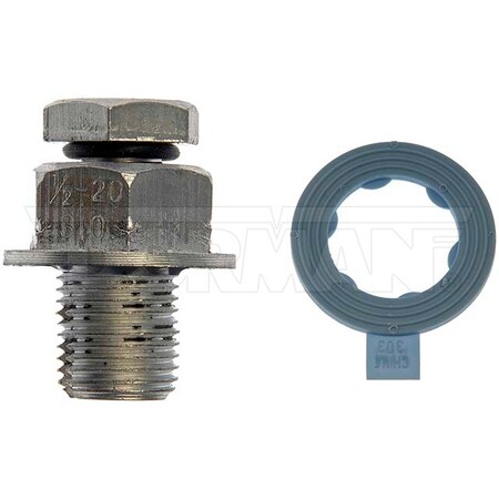 Motormite Oil Drain Plug Piggyback 1/2-20 S.O. Hea Eng Oil Drain P, 65208 65208